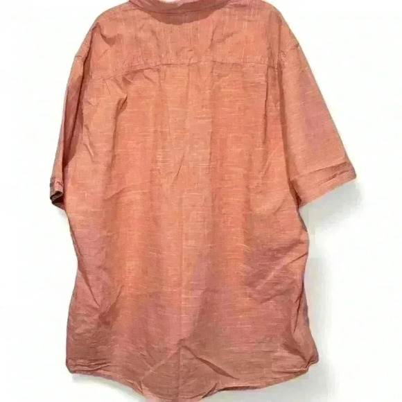 Weatherproof- Orange/White Tweed Pattern button down- Men’s XXL - Picture 2 of 3